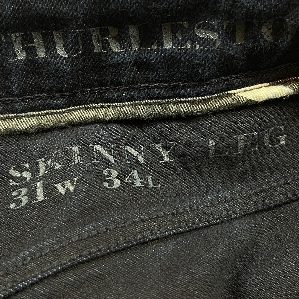 Burberry‎ Jeans Womens 31 Blue Thurlestone Skinny Dark Wash Stretch Denim - Picture 5 of 12
